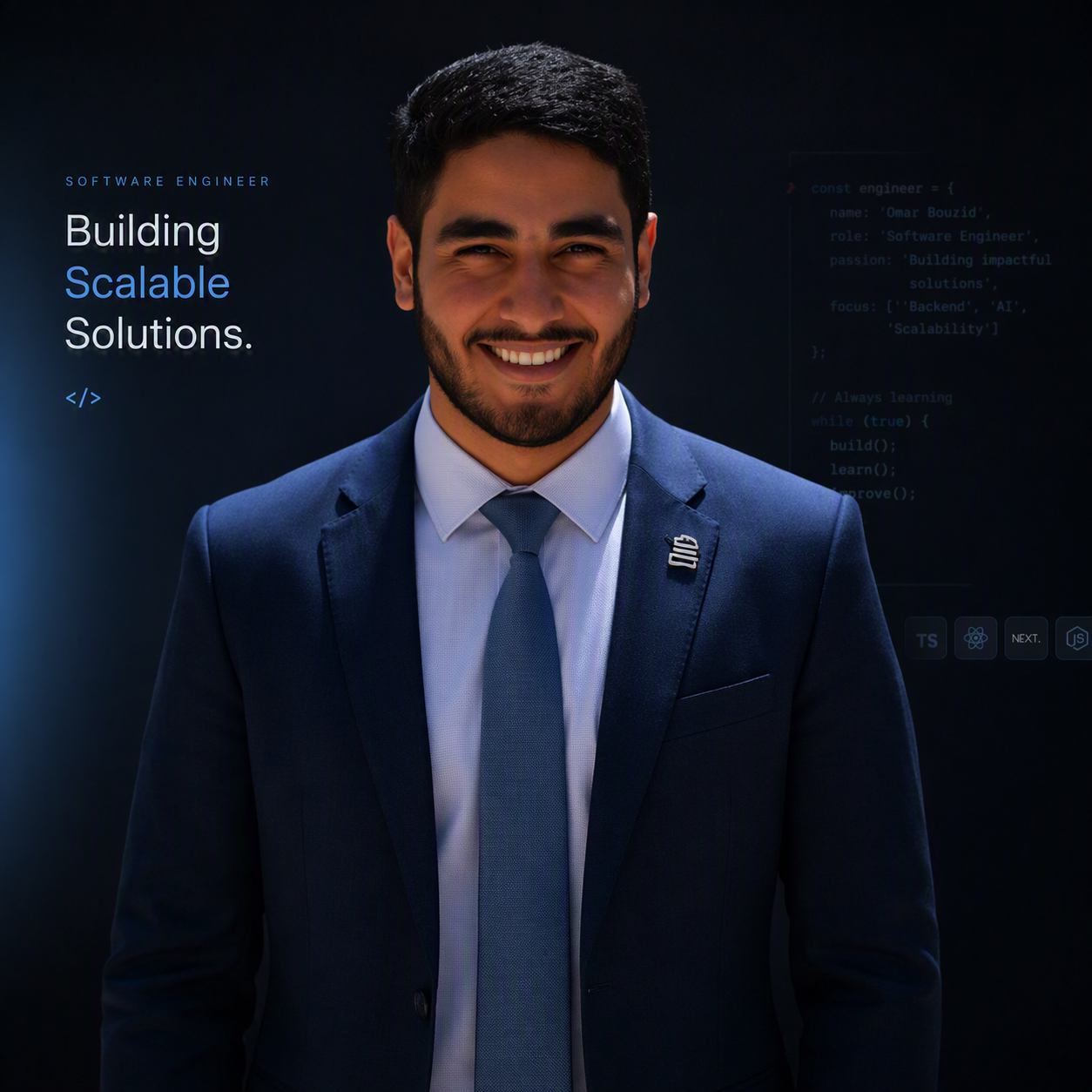 Portrait of Mazin, founder of Mazin Web Studio